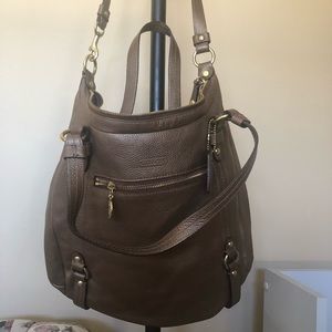Coach Metallic Brown Hobo Bag
